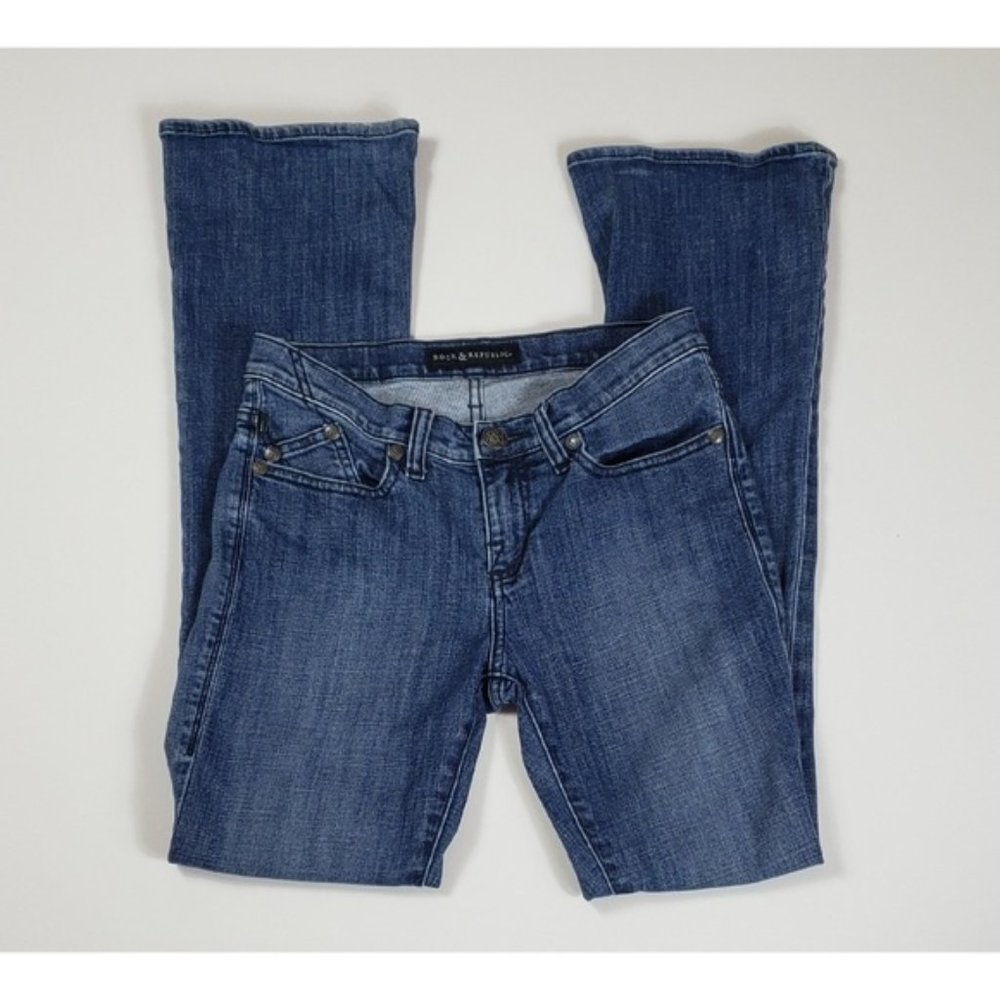 Rock Republic Barely Flare Jeans 6 EUC - Picture 4 of 4